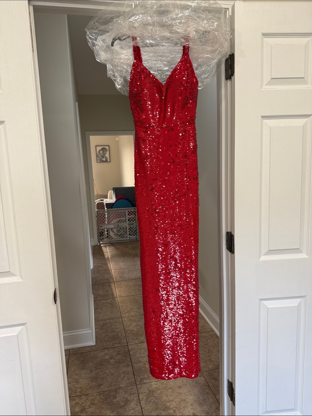 L’agence Karma Sequin Maxi Dress